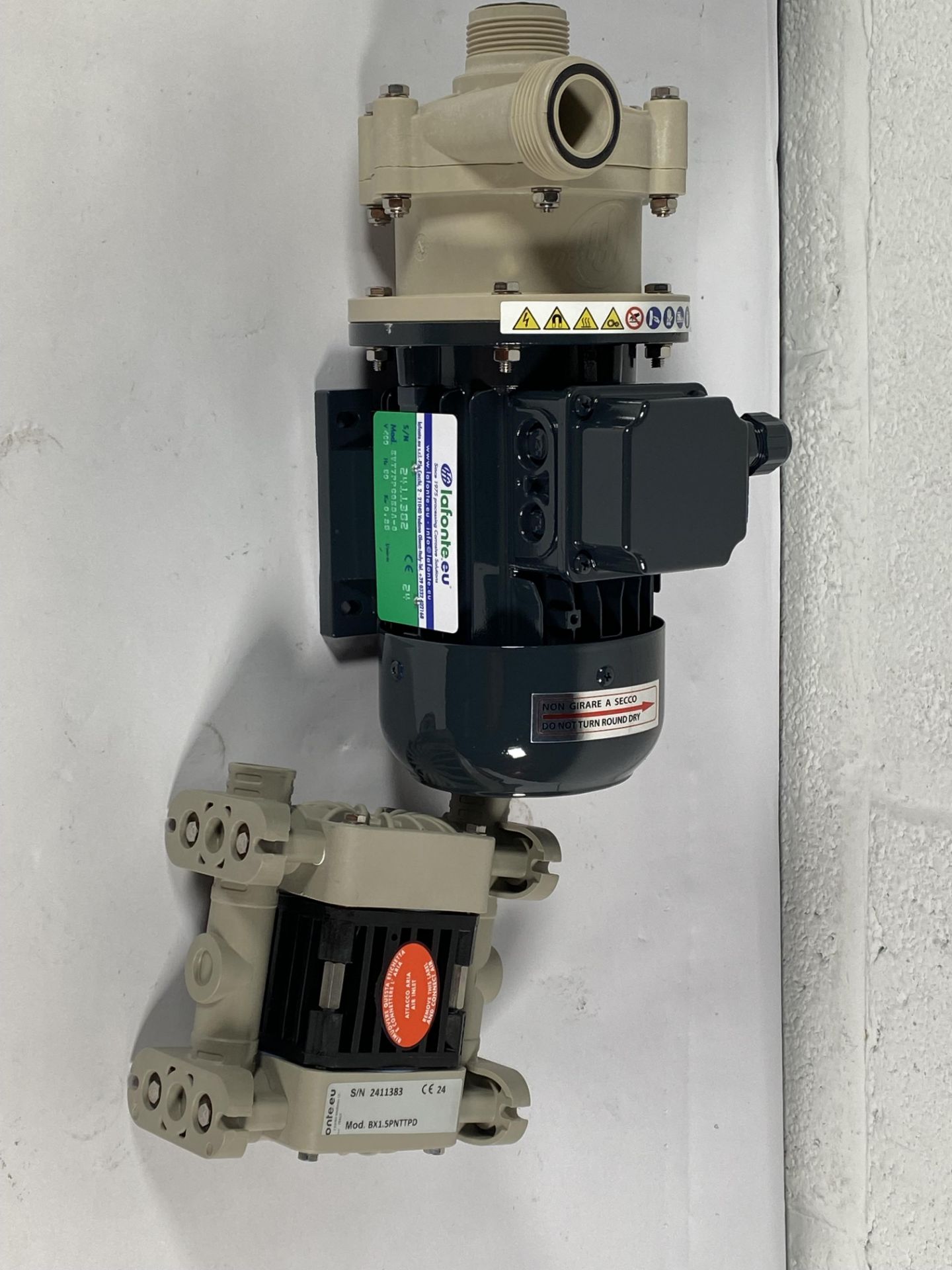 A Lafonte magnetic drive centrifugal pump.