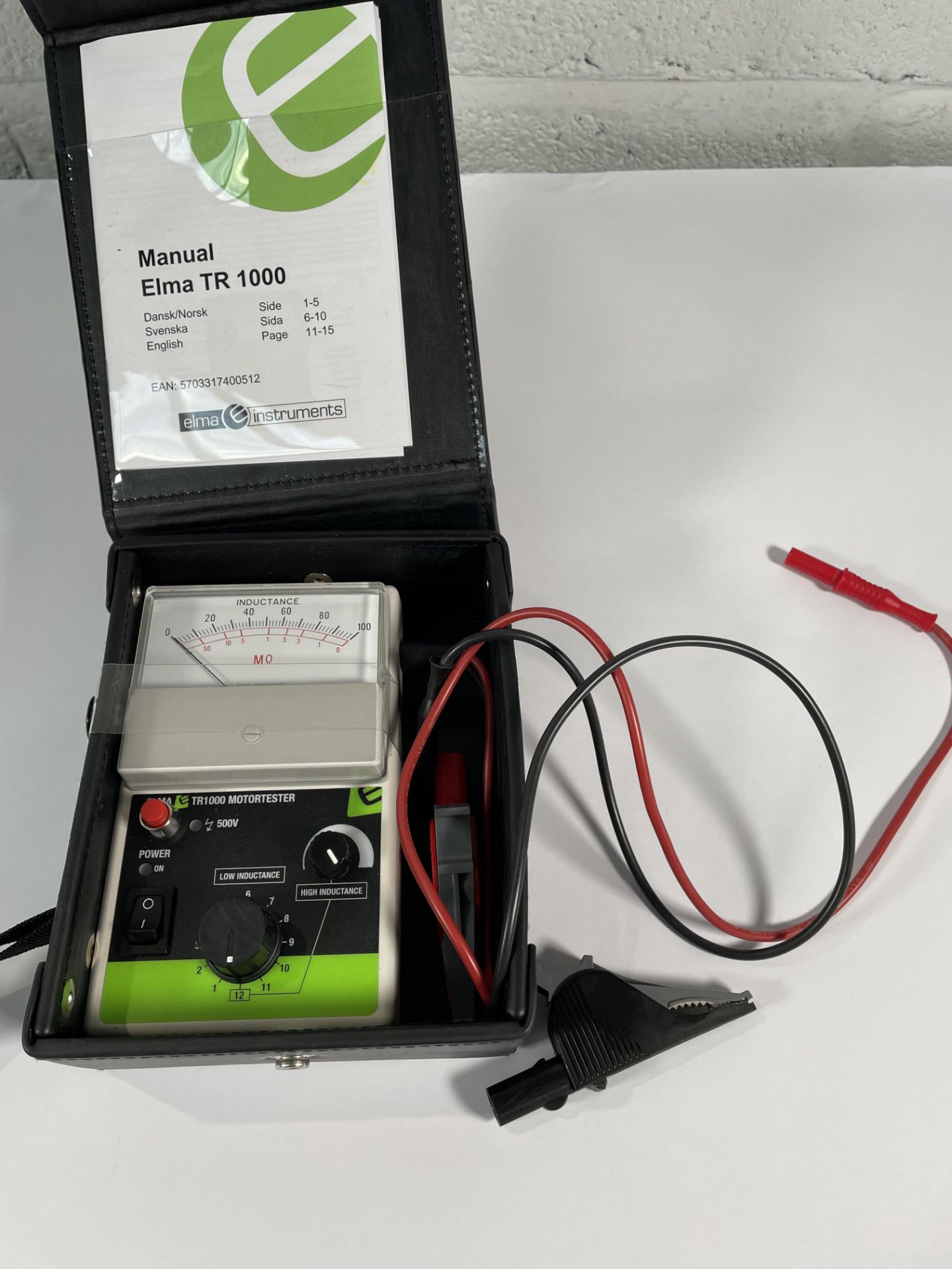A pre-owned Elma TR1000 Compact Motor Tester.
