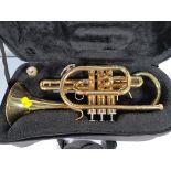 A pre-owned Diplomat U.S.A CN-808L cornet with case.