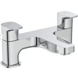 An Ideal Standard Ceraplan Chrome Dual Control Bath Filler, boxed (BD264AA) (stock image).