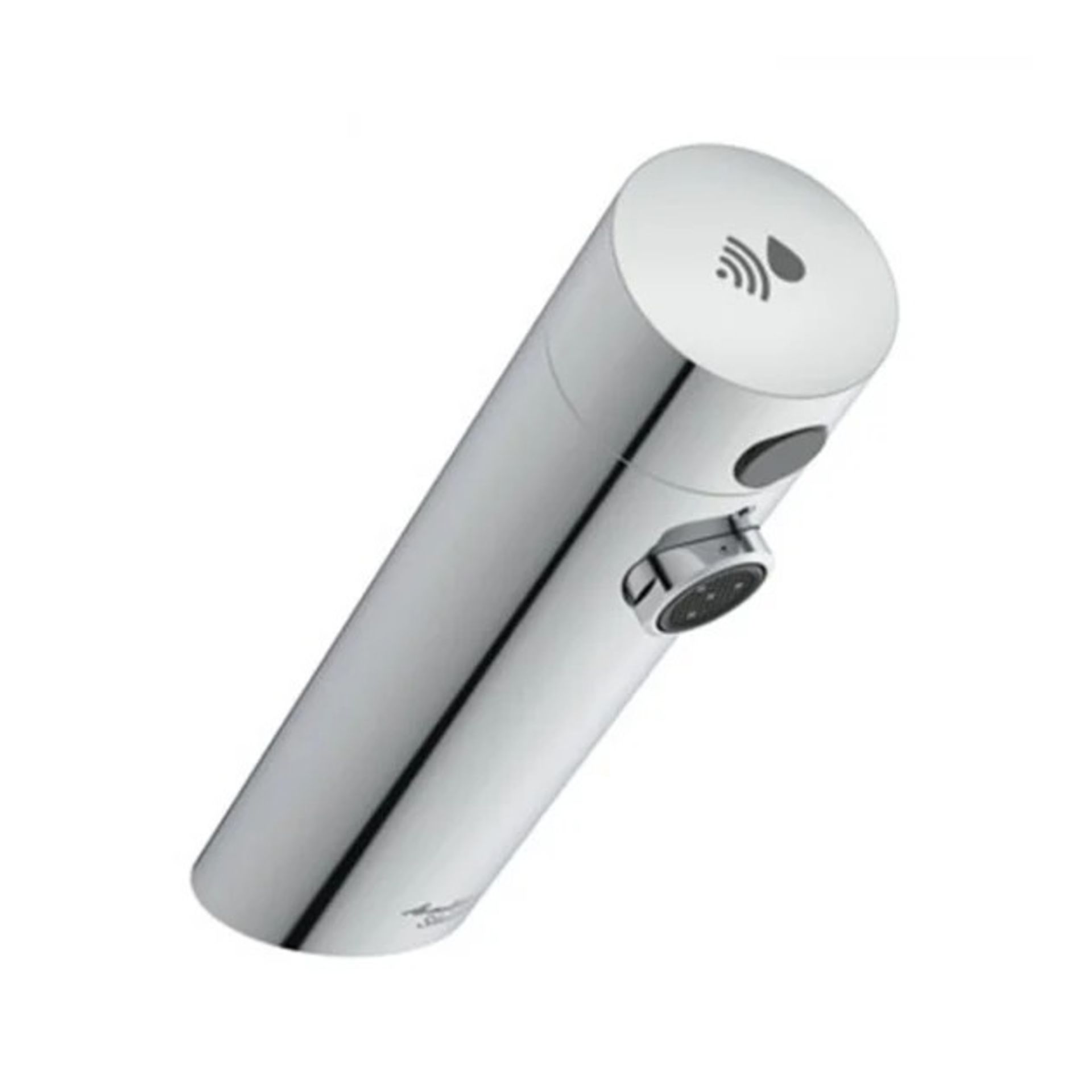 A boxed as new Armitage Shanks Sensorflow E deck mounted basin tap A7548AA.