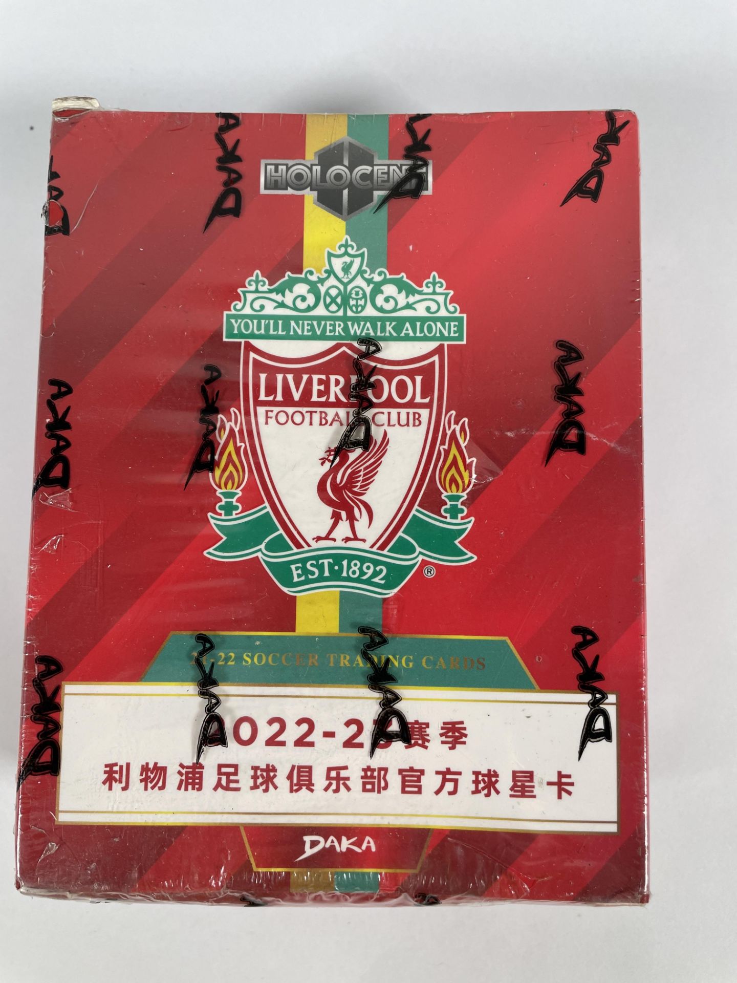 An as new Liverpool FC 2022-23 Daka Holocene Blaster Box.