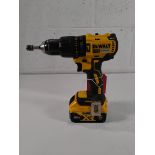 A pre-owned DeWalt DCD778 18v combi drill with battery.