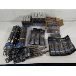 One crate of as new Labor drill bits in various sizes and approx. 20 packs x 5 ZBR00200 reciprocatin