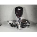 Five sets of as new Dunlop Biotec Lite Squash Rackets with 3 balls (2 rackets per set).