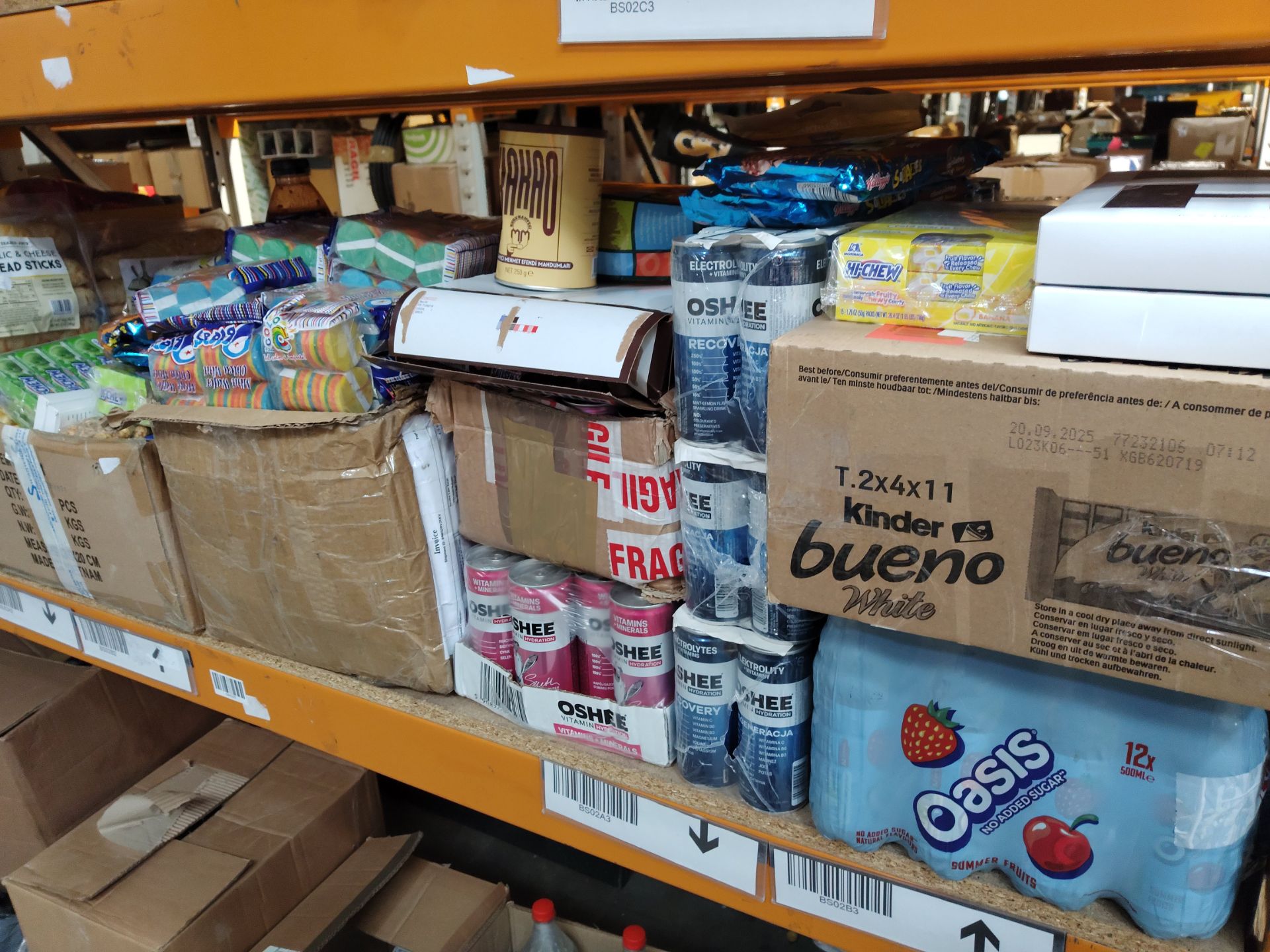 Assorted out-of-date food and confectionery products and related (Two Shelves). - Image 3 of 5