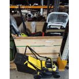 A quantity of assorted pre-owned hand / power tool and related (wooden pallet box not included).