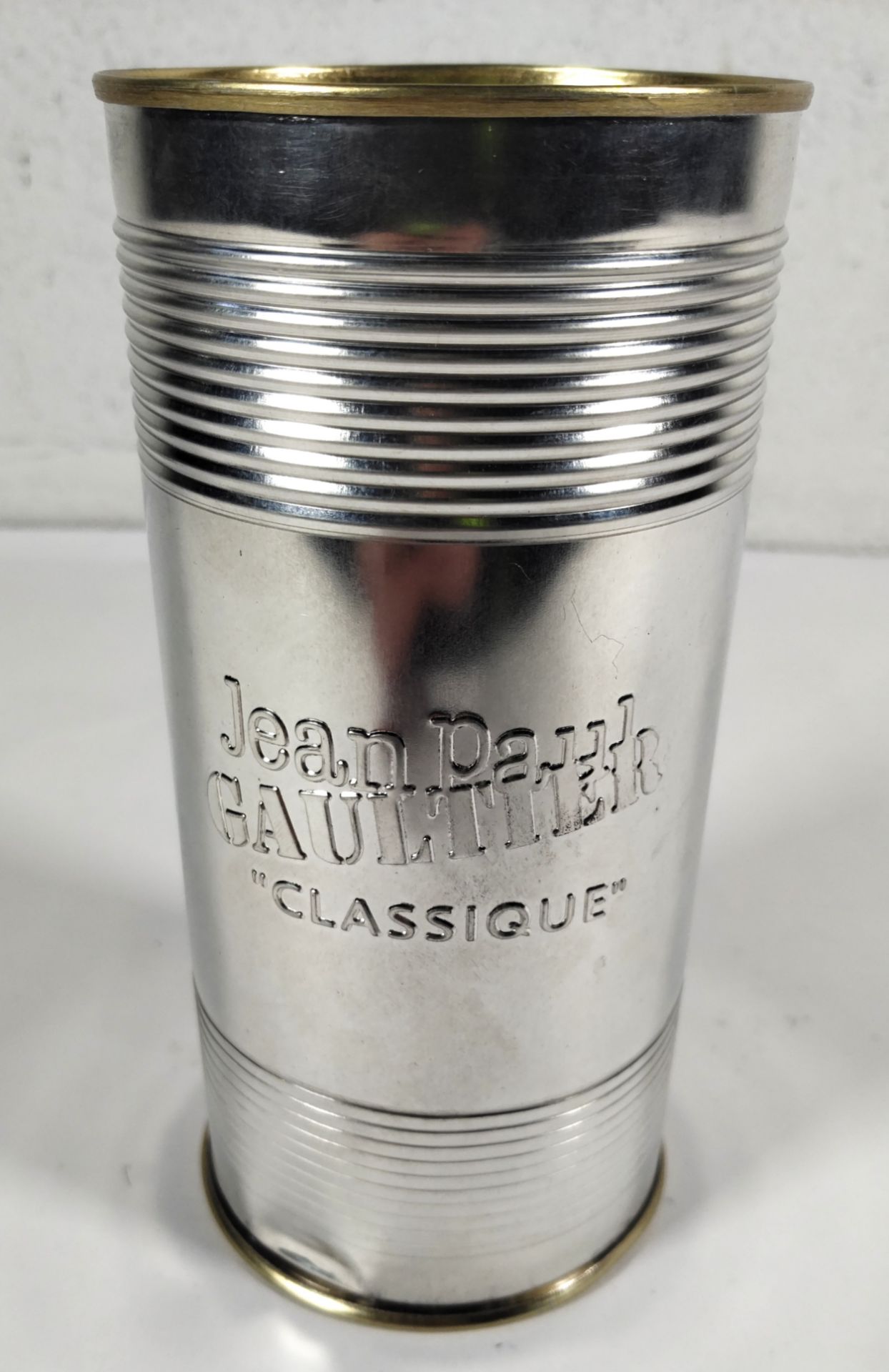 An as new Jean Paul Gaultier - Classique EDP 3.4fl oz. (slight dent to tin)