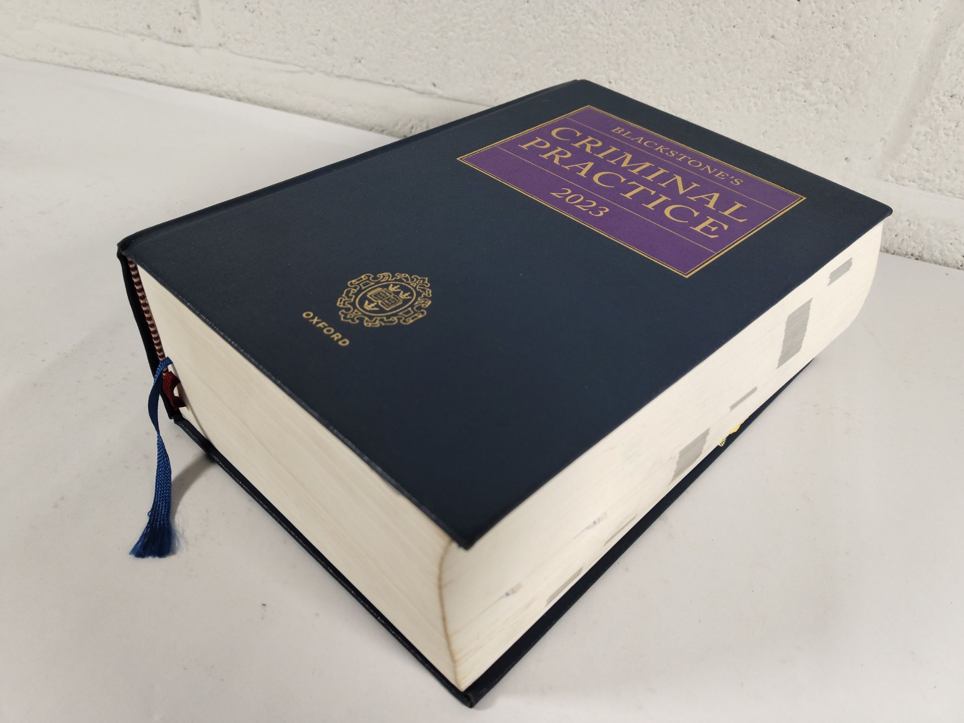 Three pre-owned law and related books to include: 1x Blackstone's Criminal Practice 2023 - Oxford (H - Image 2 of 4