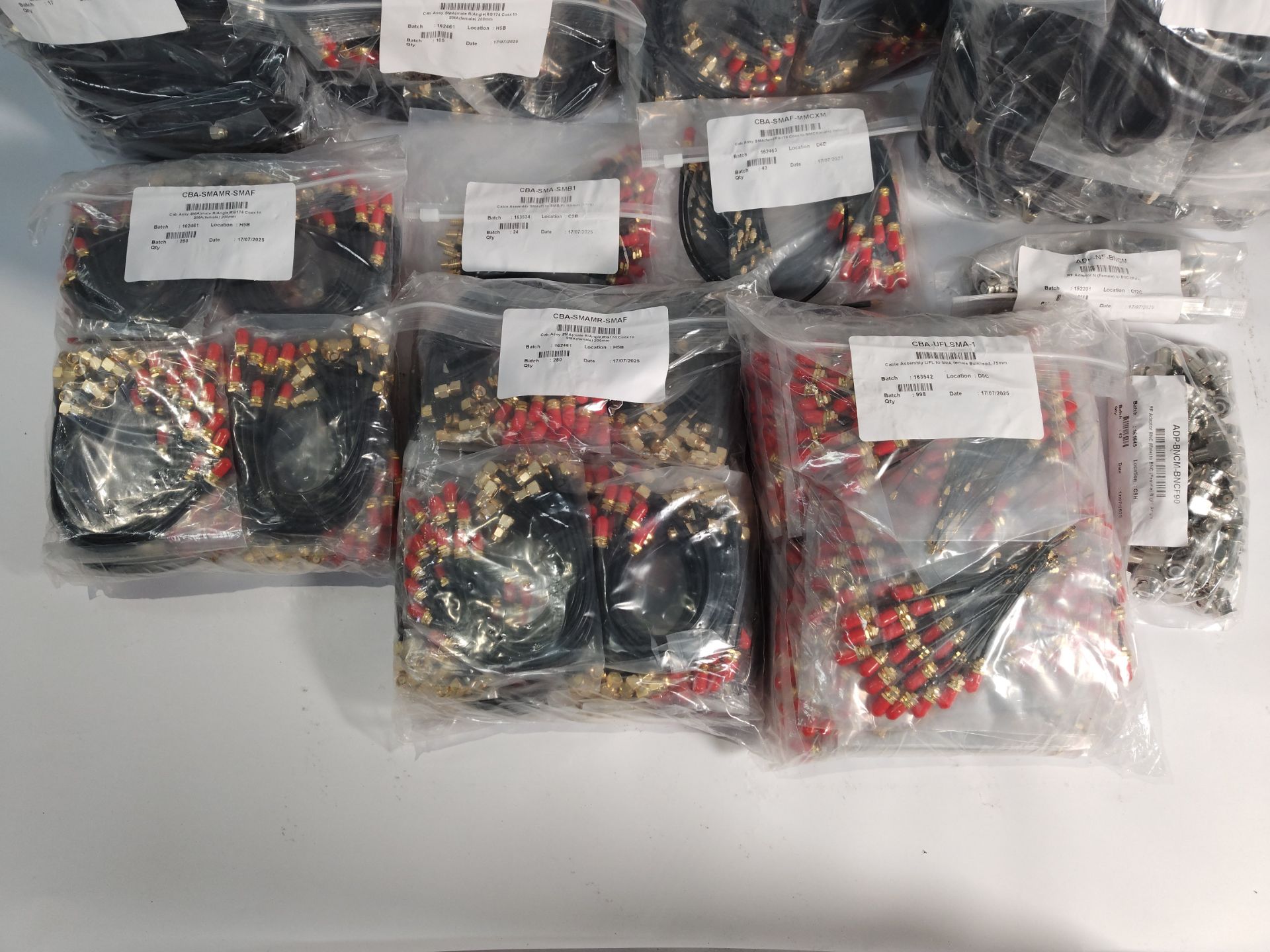A large quantity of as new RF/Coaxial connectors, adapters and cable assemblies (approximately 1900 - Image 2 of 4