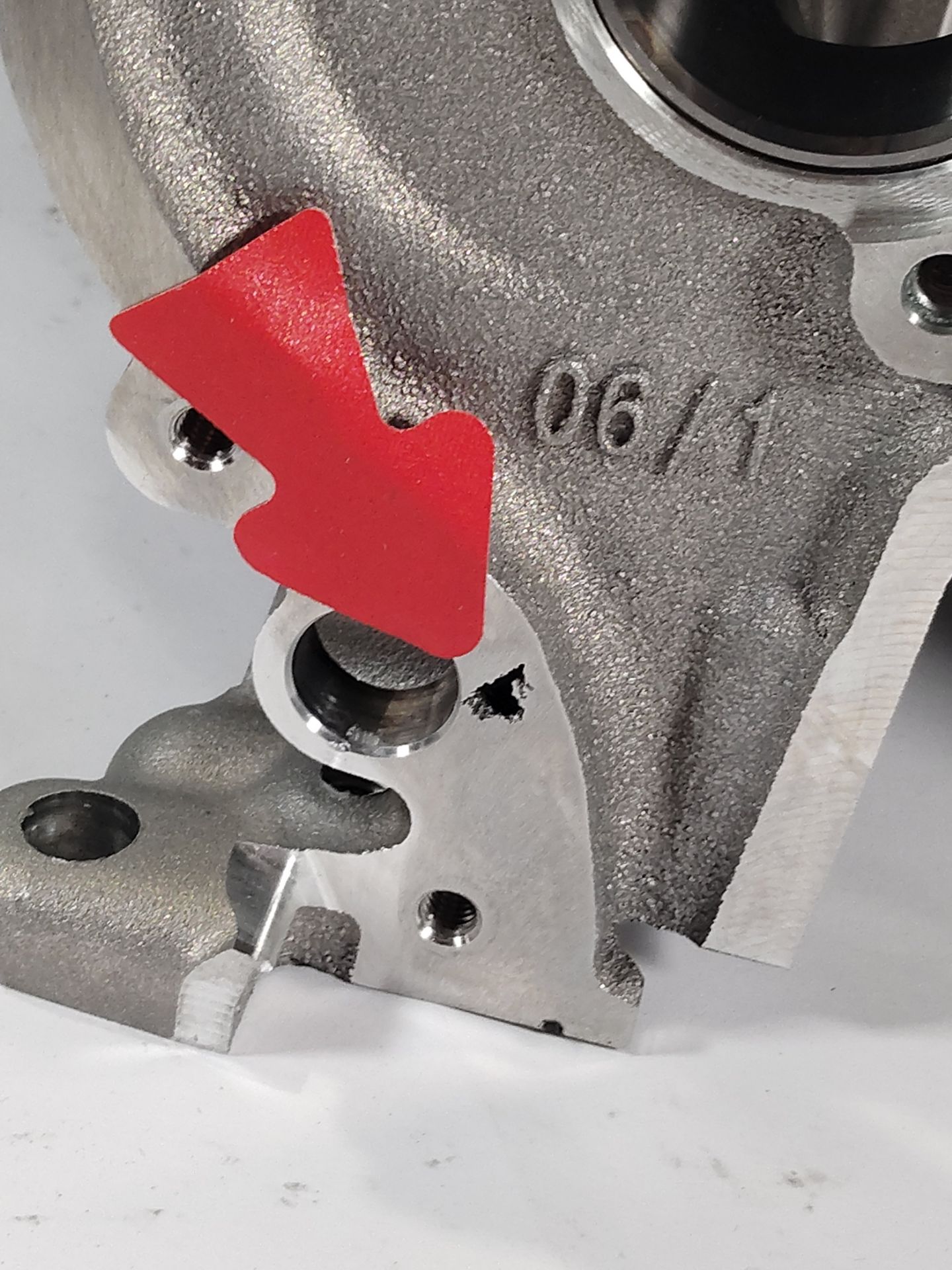 A BMW engine block (looks to be unused but the item may have a casting fault) (REF: B38A15M2). - Image 4 of 4