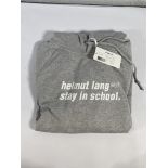 A Helmut Lang stay in school pullover jumper (Small).