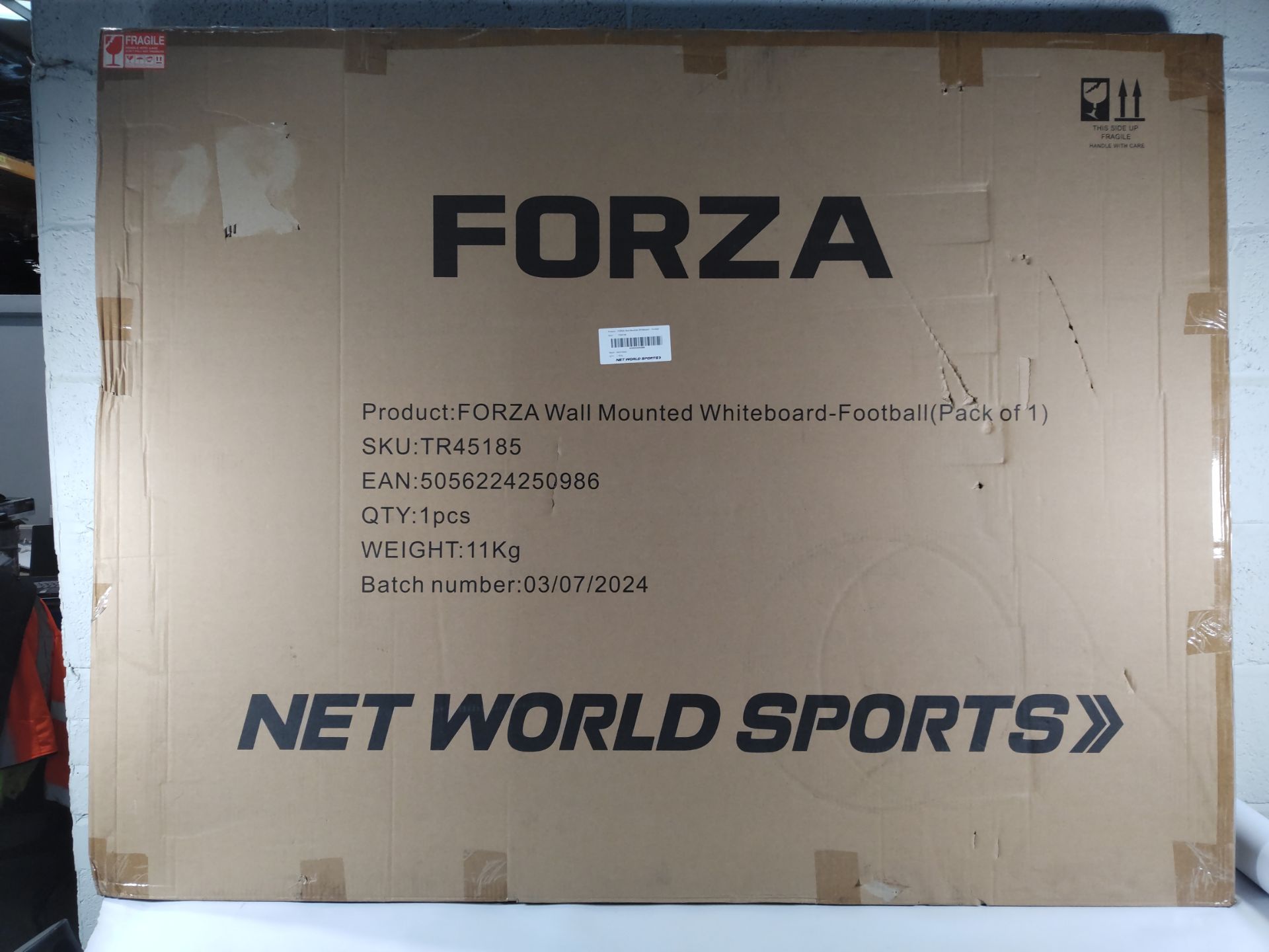 An as new Forza wall mounted coaching whiteboard, 150cm x 120cm (TR45185) (stock image). - Image 2 of 2