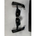 An as new set of Ninemeister 9m magnetic PDK billet paddle shifters for a Porsche 992.1.