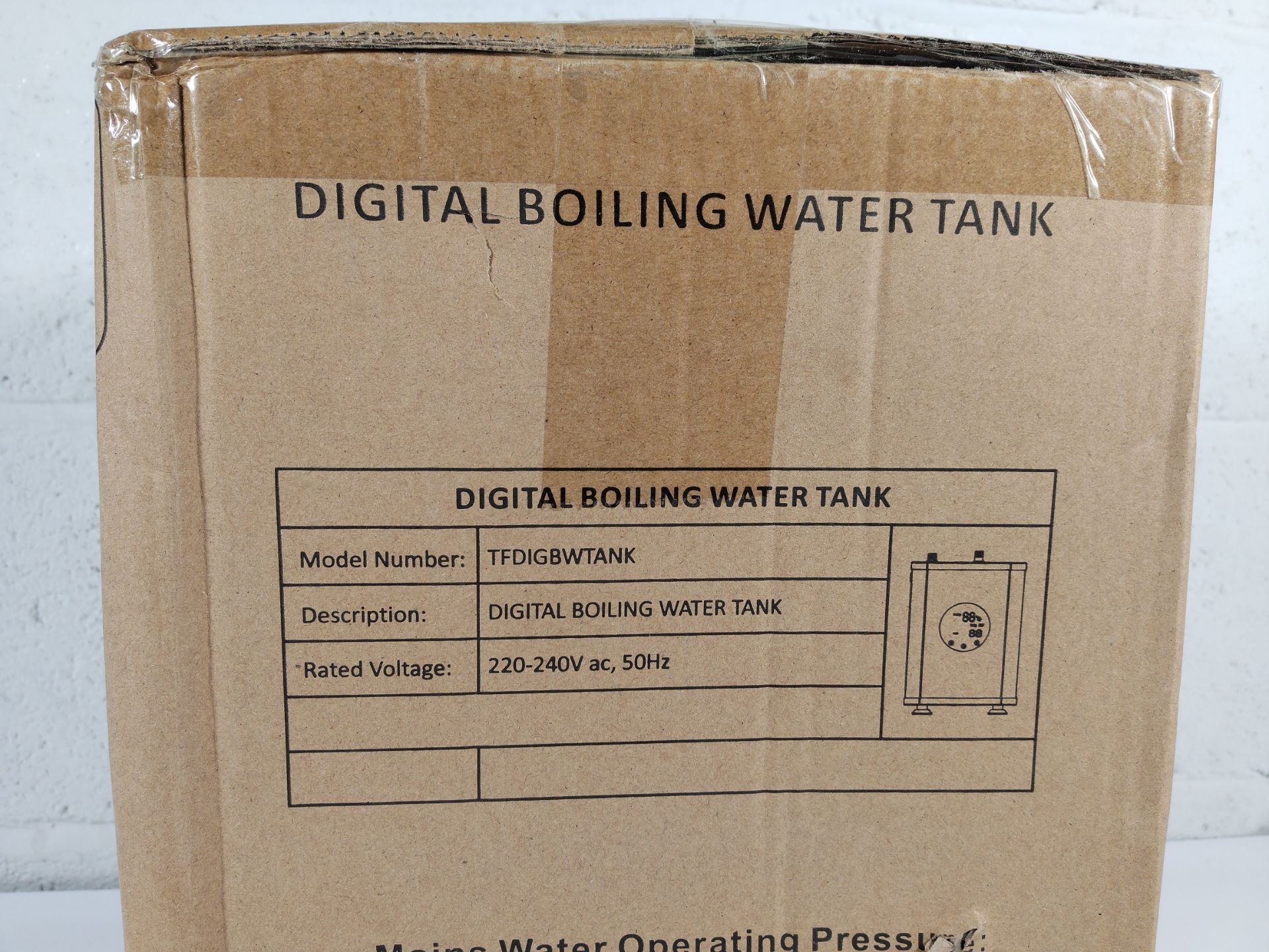 An as new The Tap Factory brushed steel kitchen tap (REF: TFHOTTAP9) and digital boiling water tank - Image 3 of 3