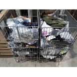 A large quantity of pre-owned and as new sportswear (cages not included).