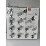 Four as new G4M Acoustics Waves panels, white, single (60 x 60cm).