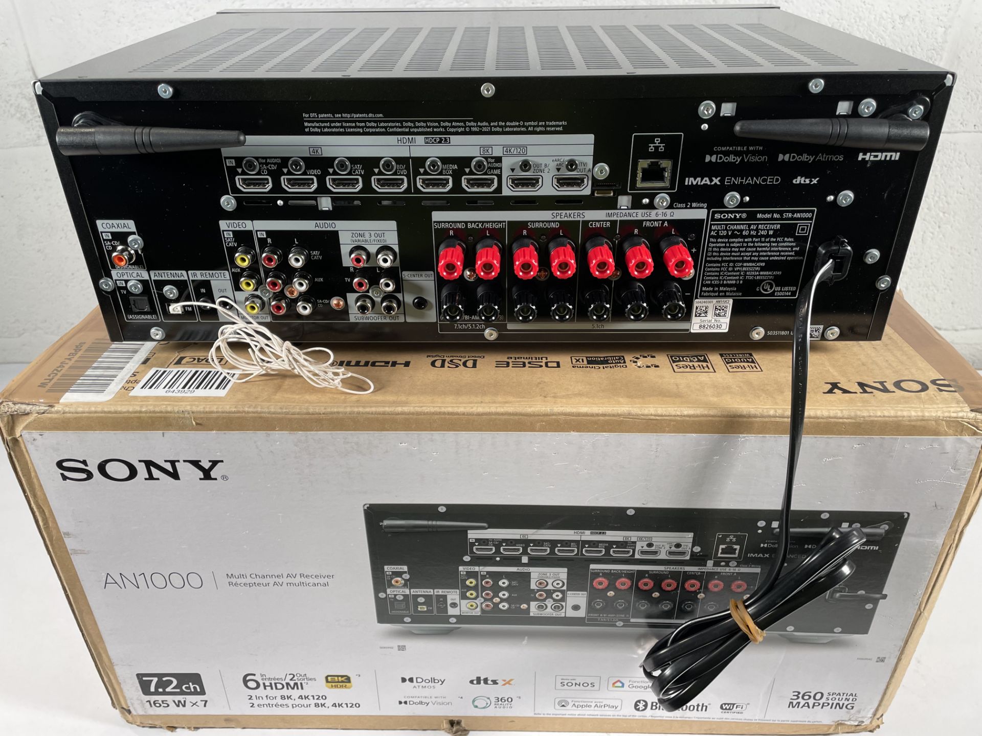 A Sony STR-AN1000 Multi Channel AV Receiver (UK power adaptor required). - Image 2 of 3