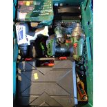 A quantity of assorted pre-owned hand and power tools to include Parkside impact driver and Klein to