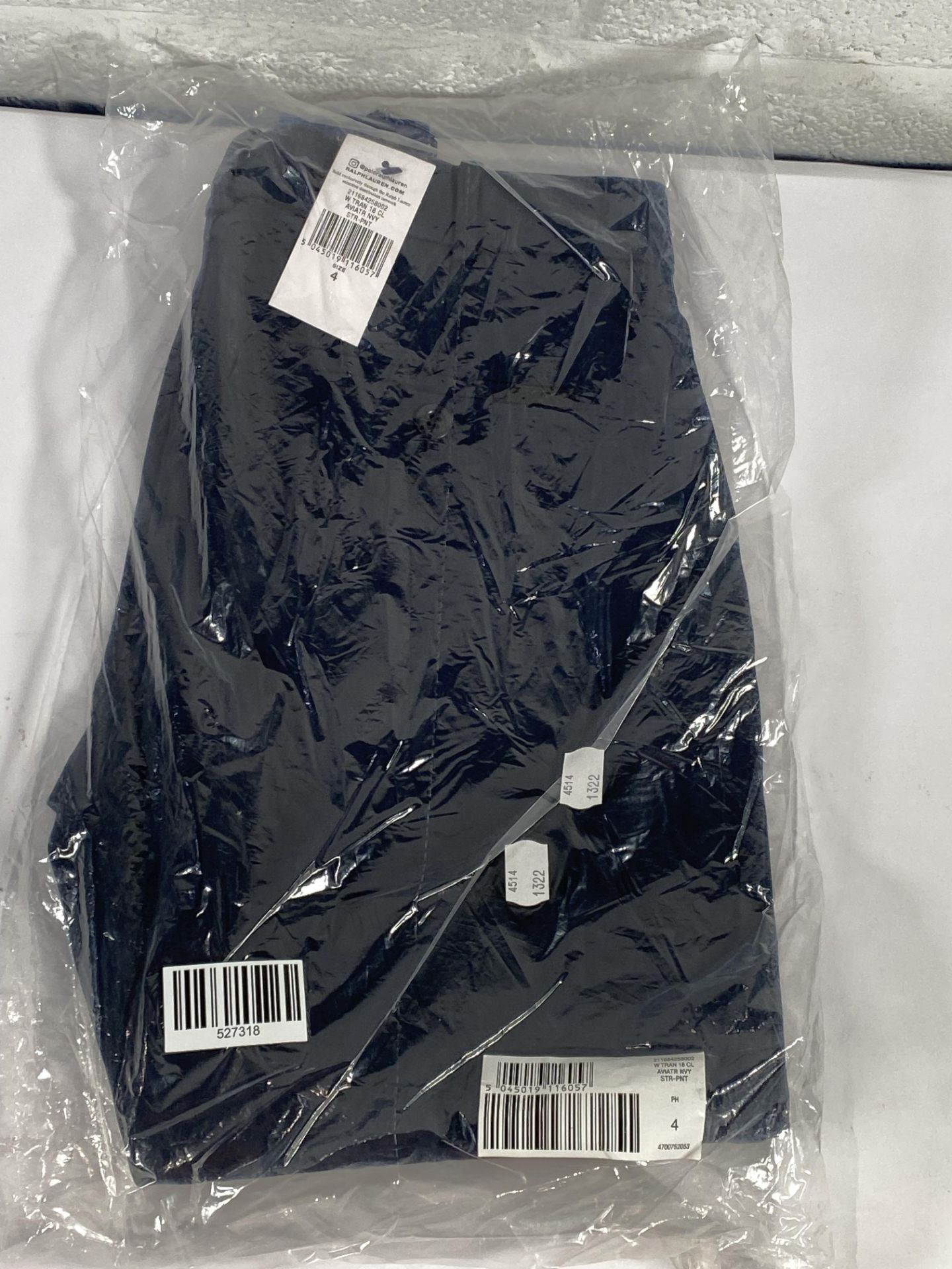 A pair of Ralph Lauren suit trousers (Size 4).