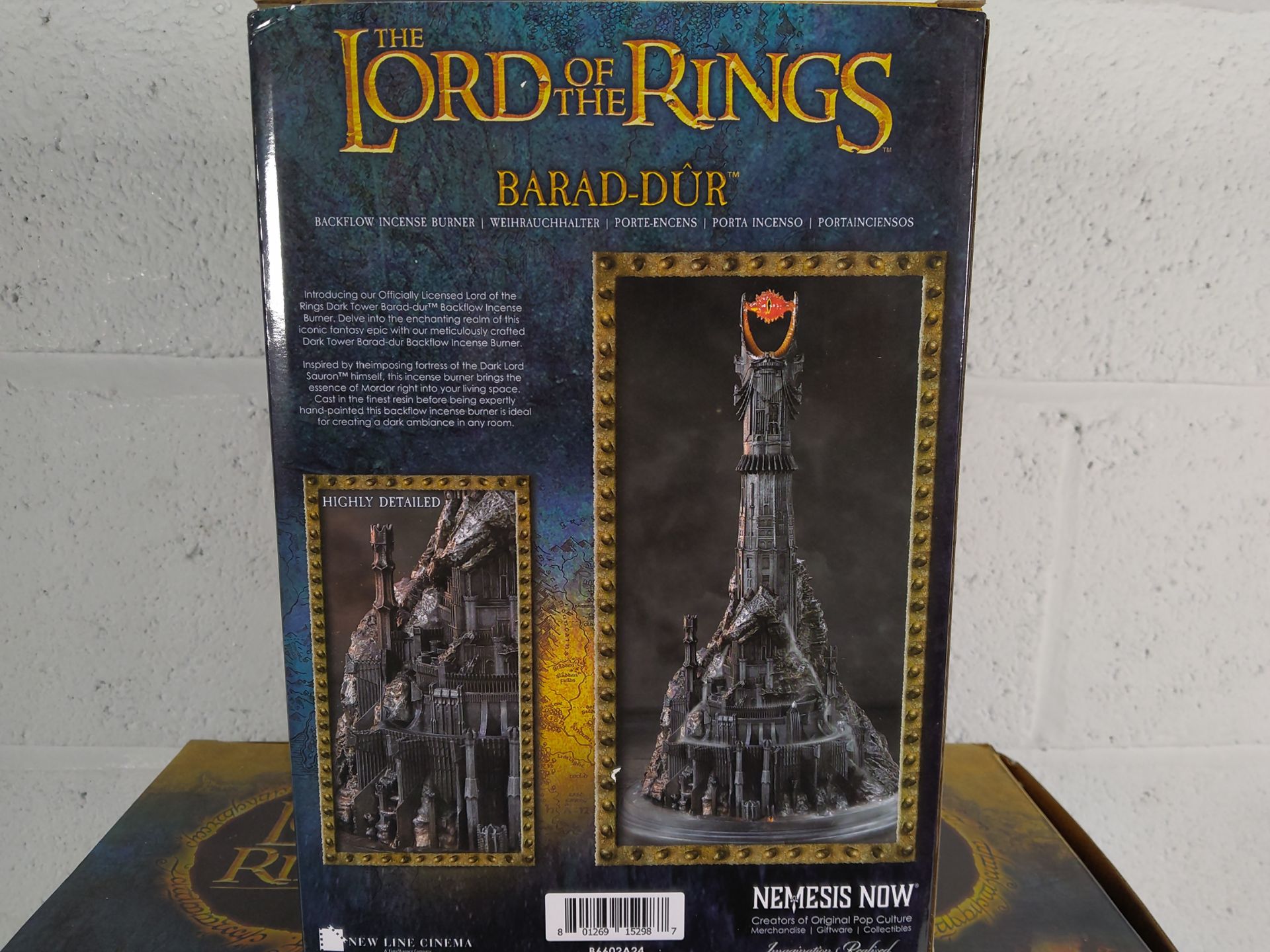 Three as new Lord of The Rings Barad-Dur backflow incense burners from Nemesis Now. - Image 3 of 3