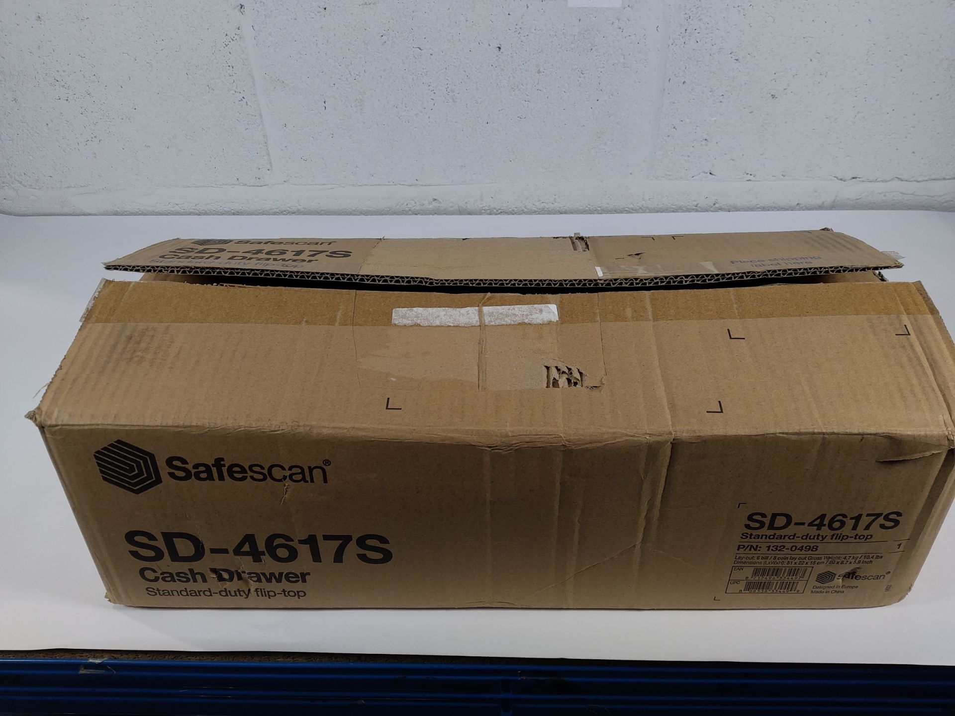 As new Safescan Cash Drawer Standard-Duty flip-top (SD-4617S).