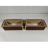 Two Harmonikas Bellows x 20 folds, light leather corner, inside P3 NAT paper, outside K10 brown stri