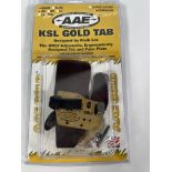 An as new AAE Arizona KSL Gold Tab, cordovan, brass, RH, small.