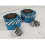 Two pre-owned Tangye XR jacks, capacity 50 tonne, 700bar / 10000 PSI.
