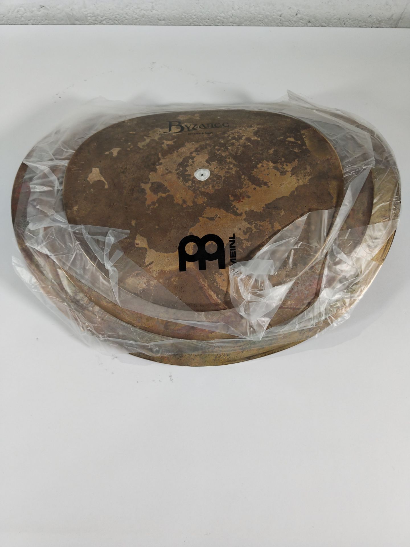 An as new Meinl Byzance vintage smack stack cymbal (10",12",14").