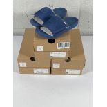 Three pairs of children's Ugg beach slide sandals (size 13).