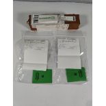 An as new Magnaflux Yoke test weight (10lbs) and two as new Magnaflux magnetic flux indicator strips