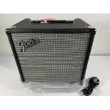 A boxed as new Fender Rumble 25 V3 bass amplifier.