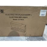 A boxed as new Flamme EF197A Electric Fireplace Insert (wall mount).