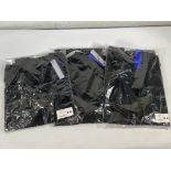 Three A-Cold wall logo t-shirts (1x S and 2x L).