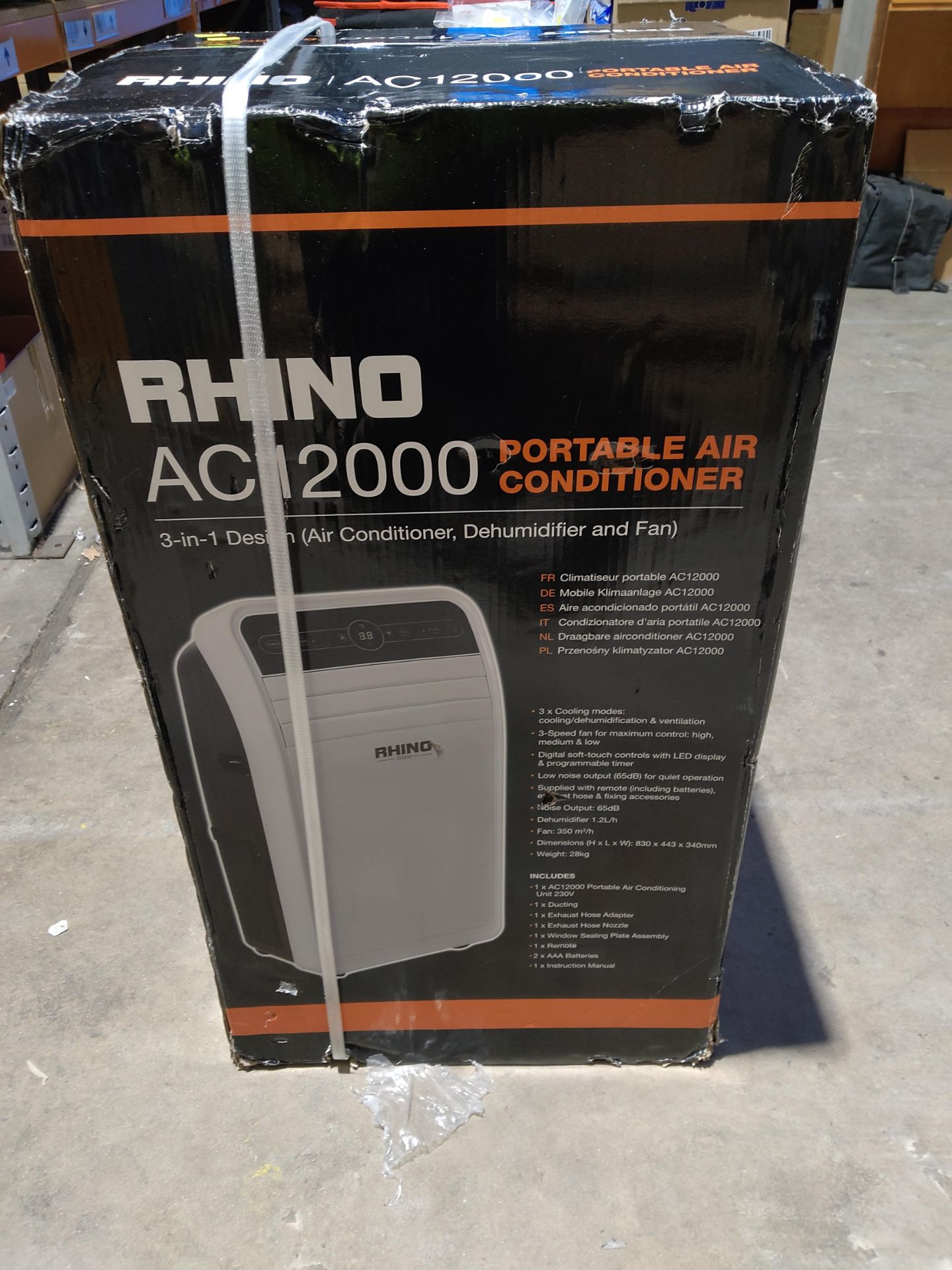 A Rhino AC2100 portable air conditioner.