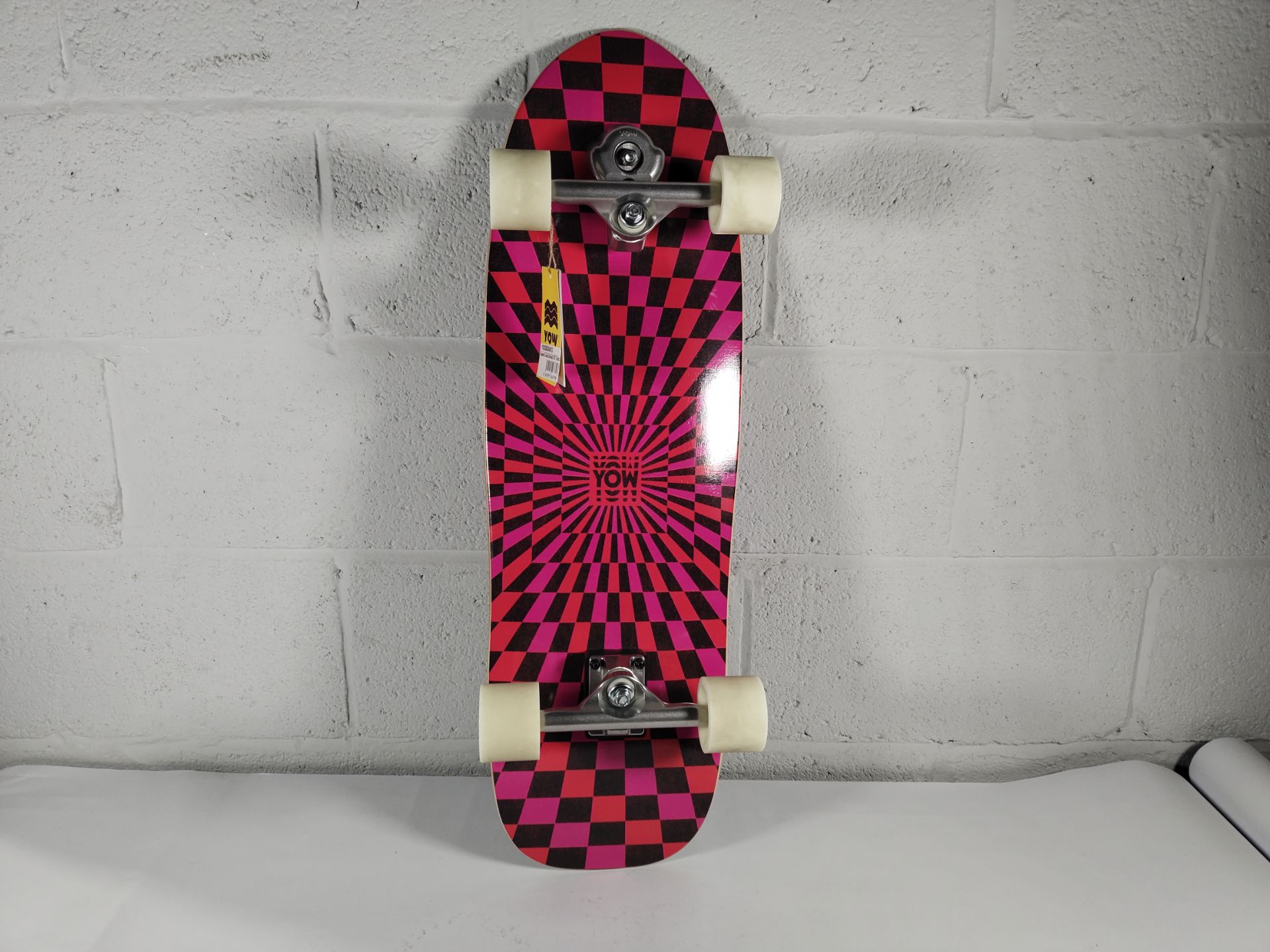 An as new Yow Snappers Julia Schimautz Surf skateboard, 32.5", black and pink. - Image 2 of 2