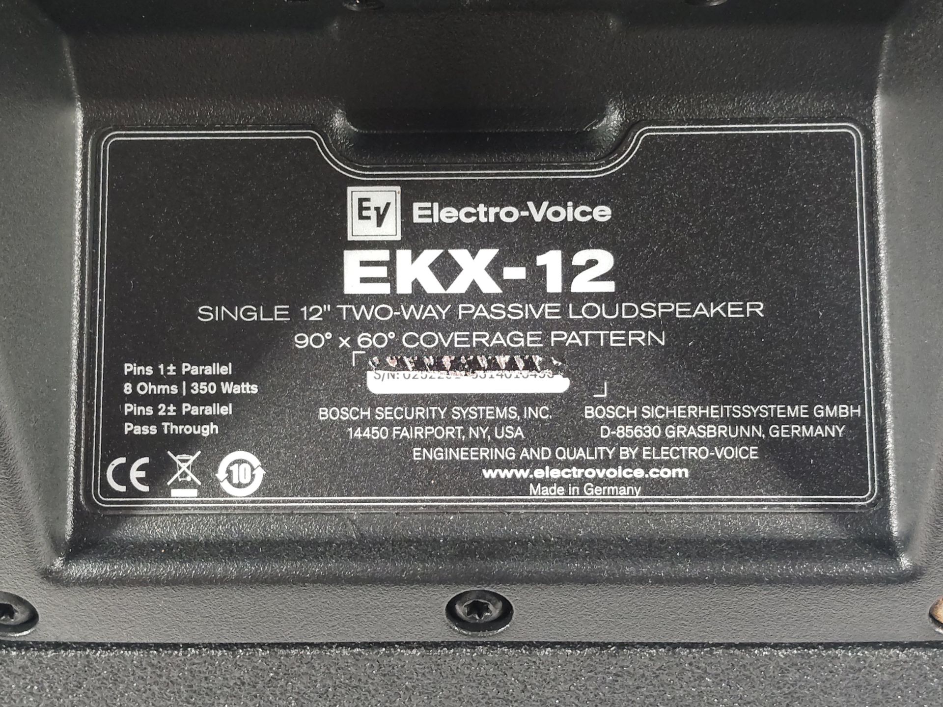 An as new Electro-Voive EKX-12 single 12" two-way passive loudspeaker. - Image 3 of 3