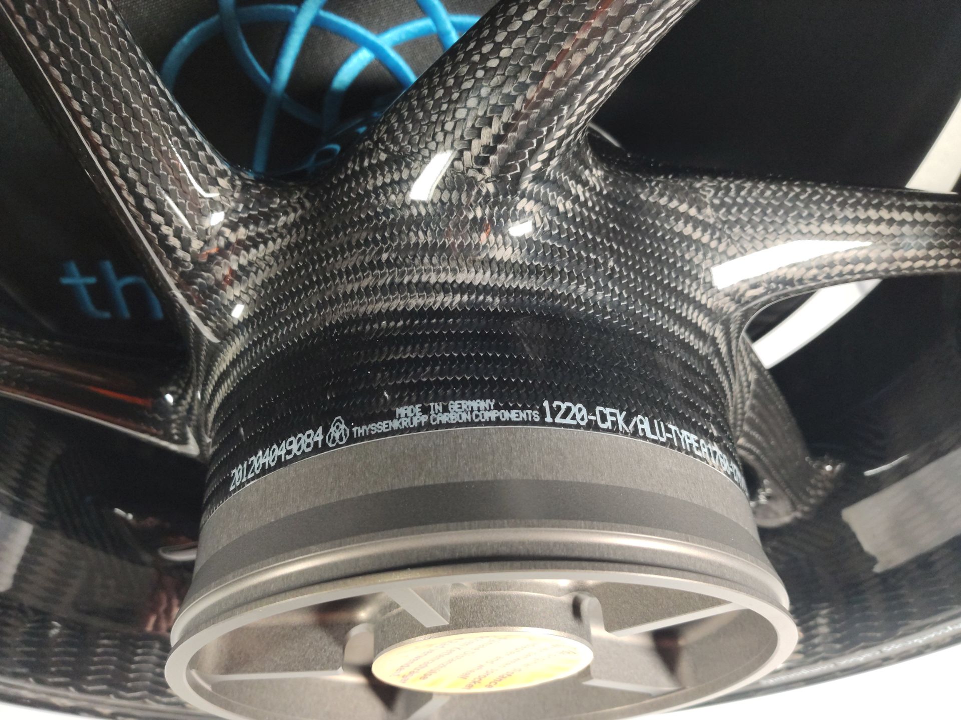 An as new Thyssenkrupp carbon wheel set (Possibly for BMW S 1000 R, RR, HP4) and a pre-owned Wurth W - Image 2 of 8