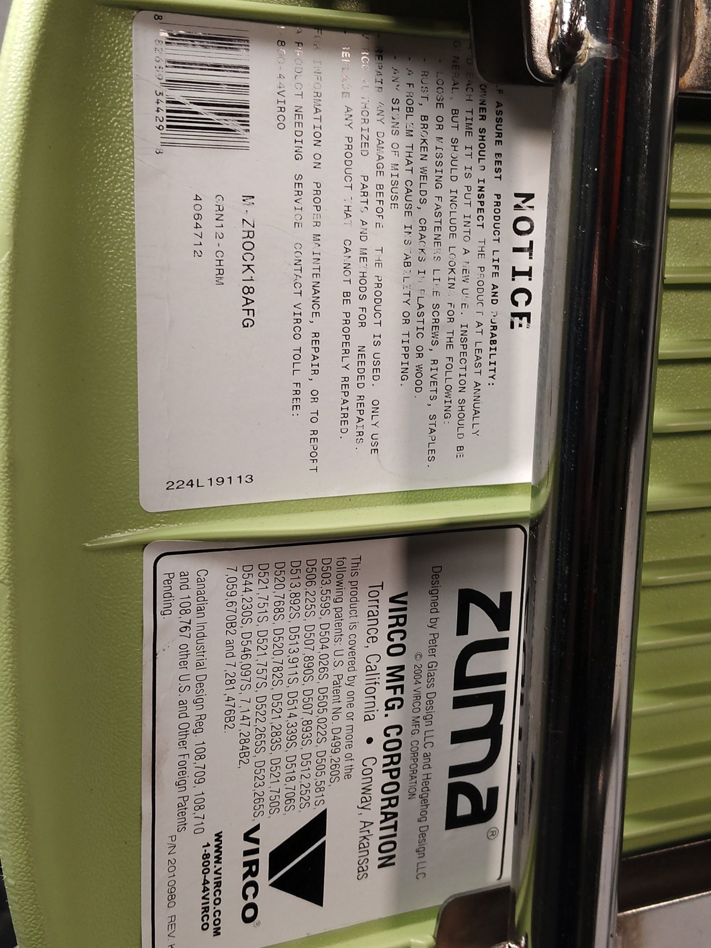 An as new Zuma Rocker chair with arms, Colour: Apple. - Image 3 of 3