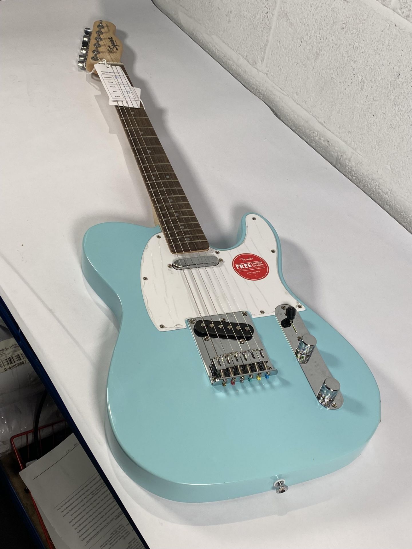 A boxed as new Limited Edition Squier Sonic Telecaster.