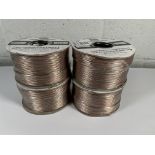 Four as new CBBR8174 Flexible Loudspeaker Cable Transparent 2x 0.75mm² OFC, 100m.