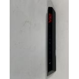 A gloss black left hand side strake assembly kit for a 2025 Aston Martin Vanquish Super GT V12.