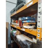 A large quantity of assorted homeware and related items on two shelves.