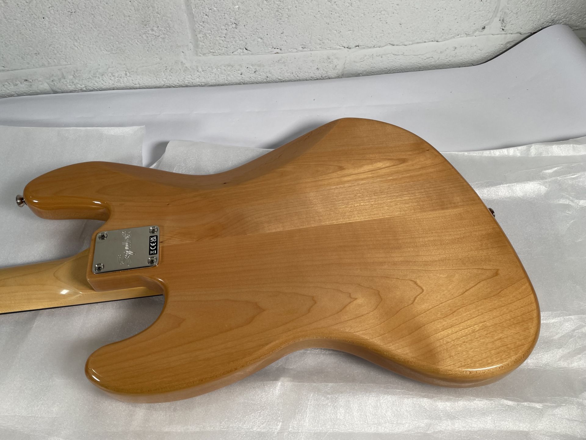 A boxed as new Squier Classic Vibe '70s Jazz Bass, natural (SN: ICSE25019875). - Image 4 of 5