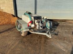 ATV sprayer bowser, twin axle with Honda engine pump on 22x11.00-8 wheels & tyres