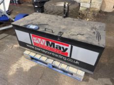 Linkage mounted transport/tool box