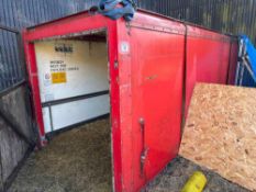 17ft lorry body. Buyer to remove, sold in situ