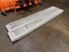 Pair aluminium loading ramps