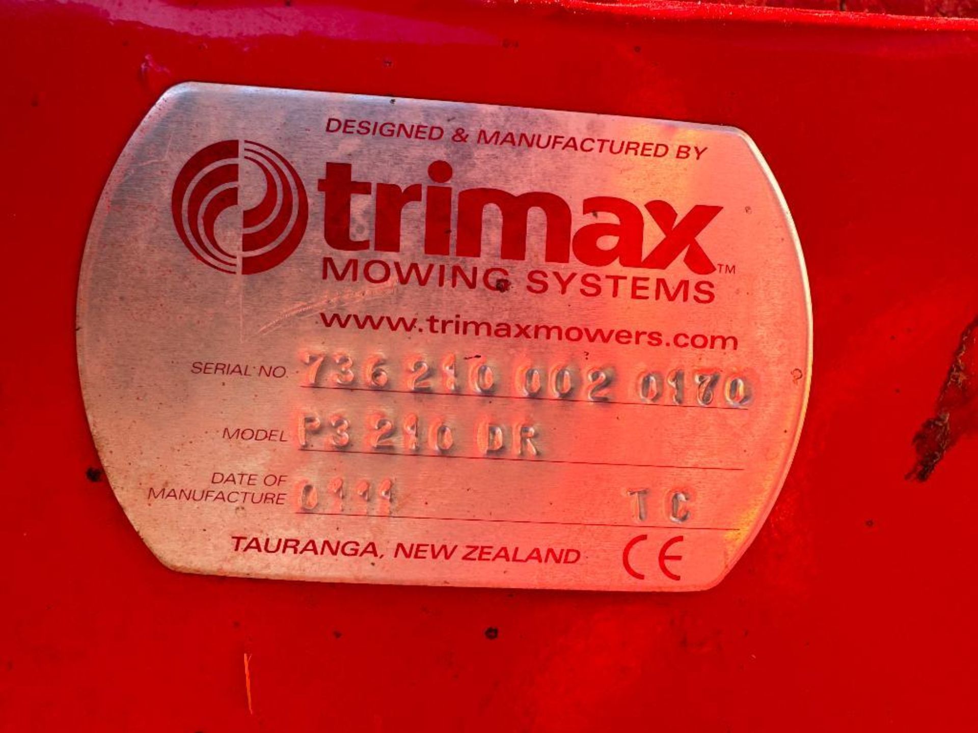Trimax ProCut S3 210 topper, linkage mounted with front and back roller. Serial No: 2362100020170 - Image 6 of 8
